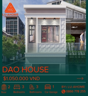 Mẫu Nhà Hiện Đại 2 Tầng