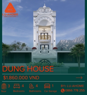 Mẫu Nhà Phố Cổ Điển 3 Tầng