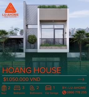 Mẫu Nhà Phố Hiện Đại 2 Tầng