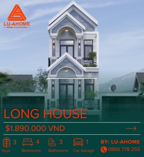 Mẫu Nhà Phố 3 Tầng Mái Thái