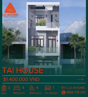 Mẫu Nhà Hiện Đại 3 Tầng