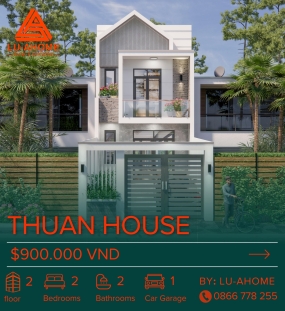 Mẫu Nhà Phố 2 Tầng  HIện Đại 