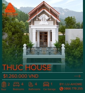 Mẫu Nhà Phố Tân Cổ Điển 2 Tầng