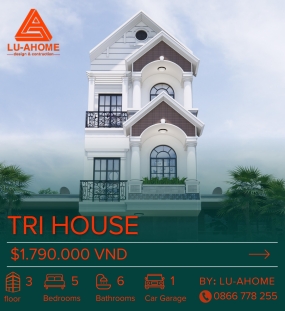 Mẫu Nhà Phố 3 Tầng Hiện Đại